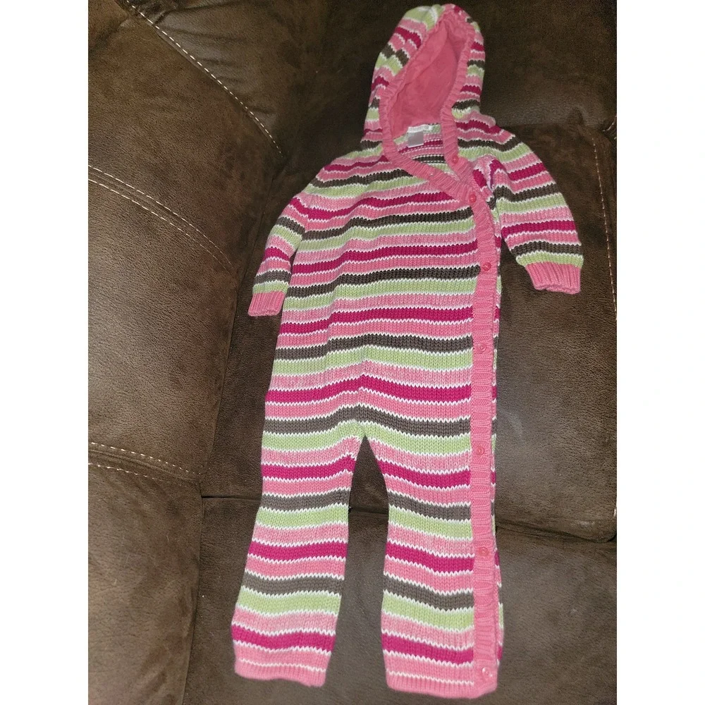 Janie and jack gingerbread spice holiday Christmas one piece outfit 12 18 months